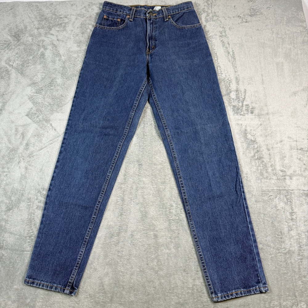 Vintage Levis Juniors 7 M 550 Relaxed Fit Tapered Leg High Rise Jeans USA Made
